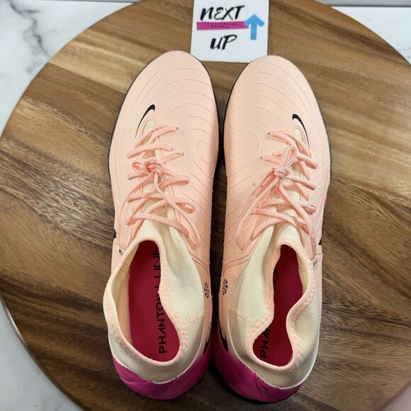 Mens 11-Nike Phantom Luna 2 Academy TF Crimson Tint/Pink Soccer Turf Cleats nby main image 4